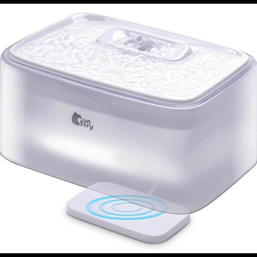 NEW Pet Water Fountain with Wireless Pump - 2.5L/84oz Indoor Ultra-Quiet